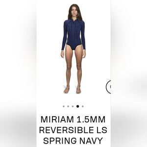 MATUSE Miriam Reversible Women’s 1.5 mm L/S Springsuit, Navy/Black, s. 8